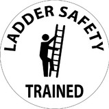 NMC HH116 Ladder Safety Trained Hard Hat Emblem, Reflective Vinyl Sheeting, 2