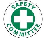 NMC HH11 Safety Committee Hard Hat Emblem, PRESSURE SENSITIVE VINYL .002, 2