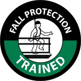 NMC HH124 Fall Protection Trained Hard Hat Label