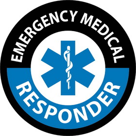 NMC HH135 Emergency Medical Responder Hard Hat Label