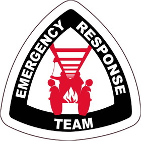 NMC HH137 Emergency Response Team Hard Hat Label