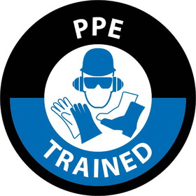 NMC HH145 Ppe Trained Hard Hat Label