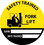 NMC 2" X 2" Vinyl Safety Identification Sign, Safety Trained Fork Lift Name Date Train, Price/25/ package