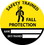 NMC 2" X 2" Vinyl Safety Identification Sign, Safety Trained Fall Protection Name Date, Price/25/ package