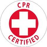 NMC HH22 Cpr Certified Hard Hat Emblem, Reflective Vinyl Sheeting, 2