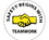 NMC HH60 Safety Begins With Teamwork Hard Hat Emblem, Adhesive Backed Vinyl, 2" x 2", Price/25/ package