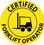 NMC HH67 Certified Forklift Driver Label, Reflective Vinyl Sheeting, 2" x 2", Price/25/ package