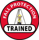 NMC HH71 Fall Protection Trained Hard Hat Emblem, Reflective Vinyl Sheeting, 2