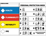 NMC HMC20 Right-To-Know Protective Equipment Label