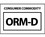 NMC HW26 Consumer Commodity Orm-D Hazmat Label, PRESSURE SENSITIVE PAPER, 1.5" x 2.25", Price/100/ roll