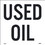 NMC HW39 Used Oil, PRESSURE SENSITIVE VINYL .002, 6" x 6", Price/25/ package