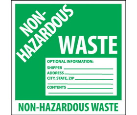 NMC HW5 Non-Hazardous Waste Hazmat Label