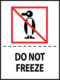 NMC IHL11AL Do Not Freeze (Graphic) International Shipping Label, PRESSURE SENSITIVE PAPER, 3" x 4"