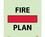 NMC 6" X 6" Safety Identification Sign, Symbol Fire Control Safety Plan, Price/each