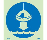 NMC IMO186 Safety Of Life At Sea Lower Life Raft To Water Sign