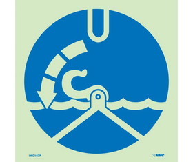 NMC IMO187 Safety Of Life At Sea Release Falls Sign