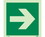 NMC 6" X 6" Safety Identification Sign, Symbol Directional Arrow Straight, Price/each