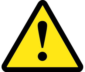 NMC ISO236 General Warning Hazard Iso Label