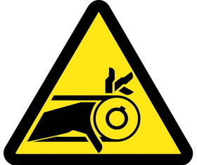 NMC ISO246 Belt Drive Entanglement Hazard Iso Label
