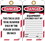 NMC JMTAG1 Danger Equipment Locked Out Tag, Card Stock, 7.38" x 4", Price/10/ package