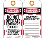 NMC LOTAG11 Danger Do Not Operate Equipment Lock-Out Tag