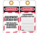NMC LOTAG17 Danger Equipment Locked Out Tag