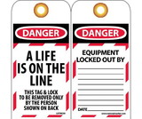 NMC LOTAG30 Danger A Life Is On The Line Tag, Unrippable Vinyl, 6