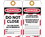NMC LOTAG39 Danger Do Not Close, Unrippable Vinyl, 6" x 3", Price/10/ package