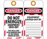 NMC LOTAG8 Danger Do Not Energize Equipment Lock-Out Tag
