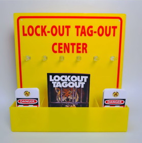 NMC LOTO3ECONOMY Lockout Tagout Economy Center, ASSEMBLY / KIT, 16" x 16"