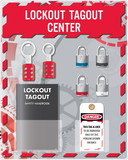 NMC LOTO4 Lock-Out Tag-Out Center, ASSEMBLY / KIT, 20