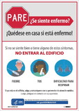 NMC M0142SP Stay Home When You Are Sick Sign, Spanish