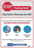 NMC M0142 Stay Home When You Are Sick Sign