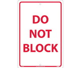 NMC M103 Do Not Block Sign