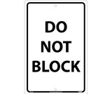 NMC M104 Do Not Block Sign