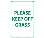 NMC M105 Please Keep Off Grass Sign