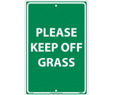 NMC M112 Please Keep Off Grass Sign