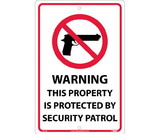 NMC M119 Warning This Property Is Protected Sign