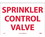 NMC 10" X 14" Vinyl Safety Identification Sign, Sprinkler Control Vavle, Price/each