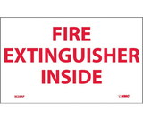 NMC M28LBL Fire Extinguisher Inside Label, Adhesive Backed Vinyl, 3