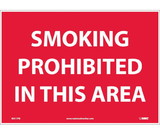 NMC M317 Smoking Prohibited In This Area Sign