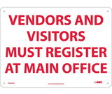 NMC M365 Vendors And Visitors Must Register At Main Office Sign