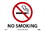 NMC 10" X 7" Vinyl Safety Identification Sign, No Smoking, Price/each