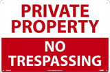 NMC M496 Private Property No Trespassing