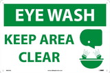 NMC M498 Eye Wash Keep Area Clear