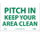 NMC 7" X 10" Vinyl Safety Identification Sign, Pitch In Keep Your Area Clean 7 X 10, Price/each