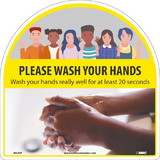 NMC M625 Please Wash Your Hands (Yellow)