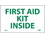 NMC M65LBL First Aid Kit Inside Label, Adhesive Backed Vinyl, 3" x 5", Price/each