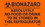 NMC M694 Biohazard Absolutely No Food Or Drink To Be Stored In This Refrigerator, Adhesive Backed Vinyl, 3" x 5", Price/5/ package