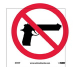 NMC M709 8 X 8  Graphic Only No Firearms Sign